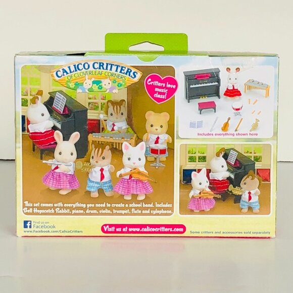 Calico Critters School Music Set New in Box w/1 Calico Critter - Picture 11 of 16
